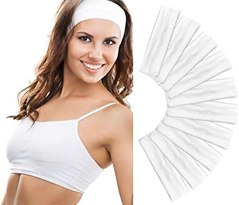 Styla Hair 10 Pack Stretch Headbands Non-Slip Head Wraps Great for Sports, Yoga, Pilates, Running... | Amazon (US)
