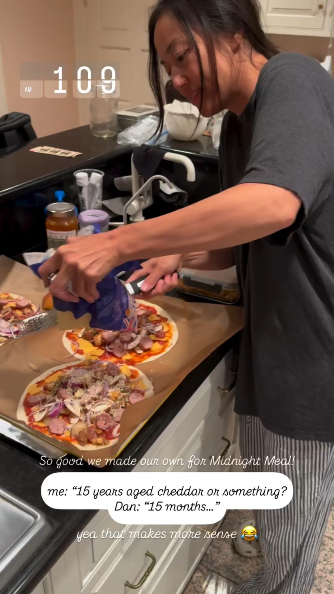 So good we made our own for Midnight Meal! me: “15 years aged cheddar or something?
Dan: “15 months…”

 yea that makes more sense 😂