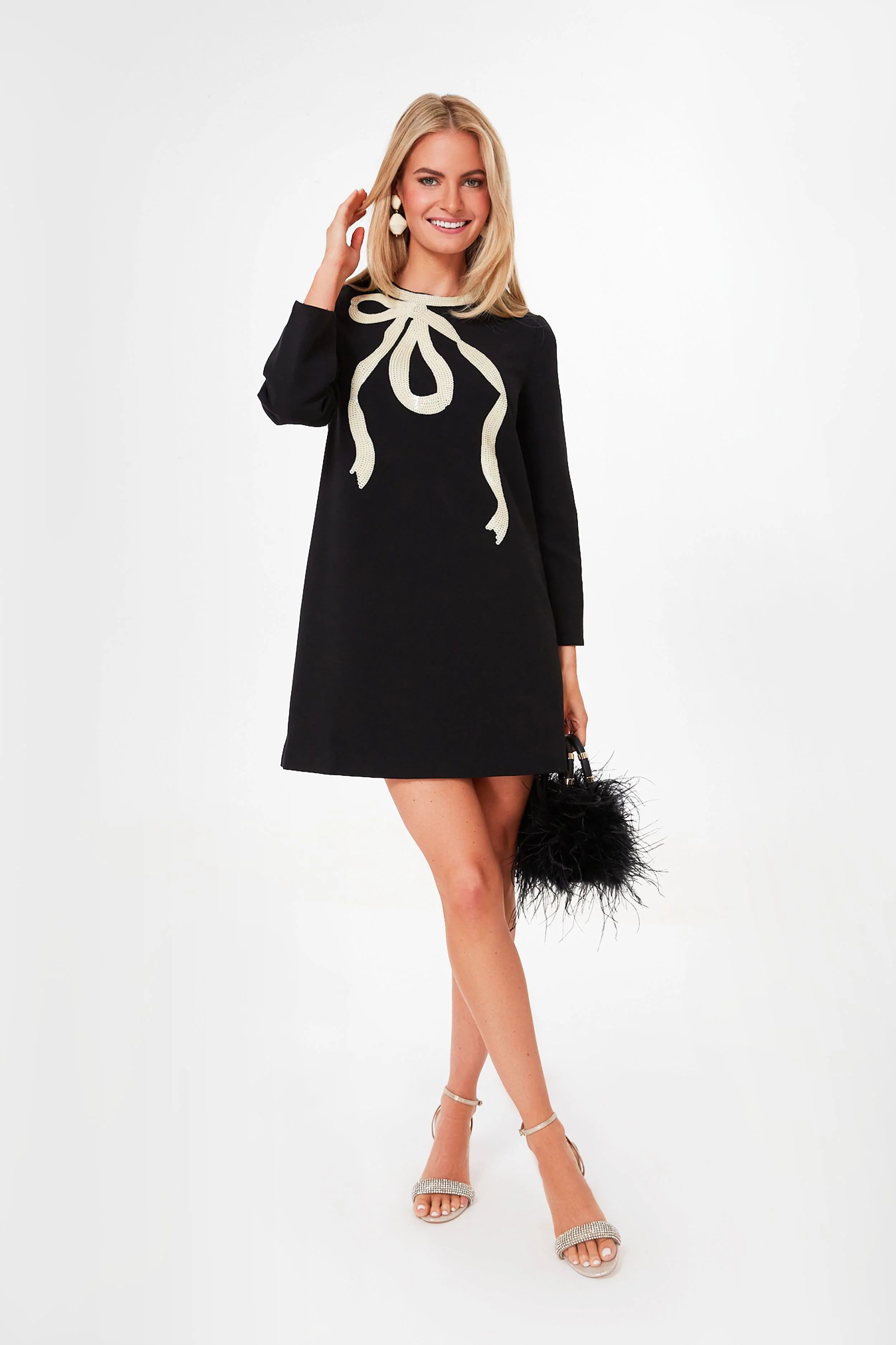 Black Bow Mini Jamie Dress | Tuckernuck (US)