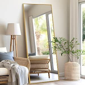 NeuType Full Length Floor Mirror Standing Hanging or Leaning Against Wall, Large Rectangle Bedroo... | Amazon (US)