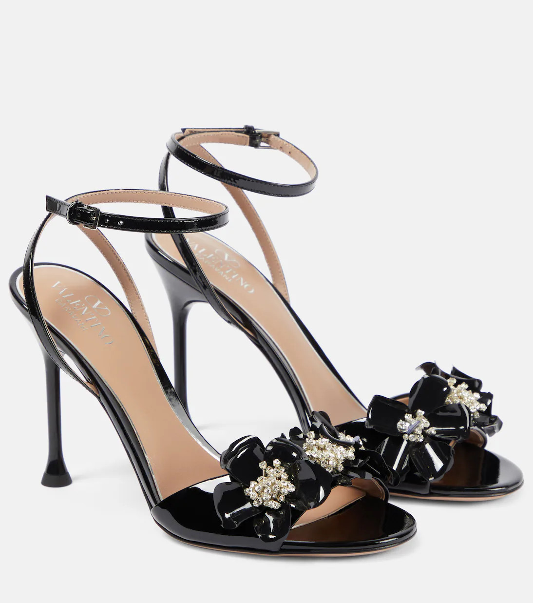 Archive Wild Flower patent leather sandals | Mytheresa (US/CA)
