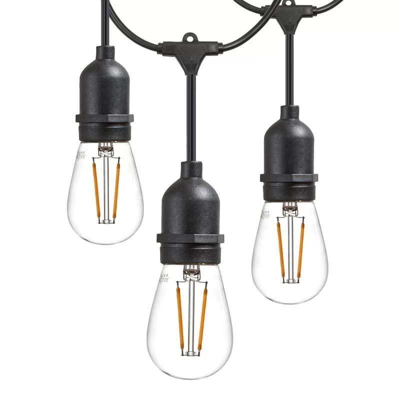 48' Outdoor 15 - Bulb Standard String Light (End to End Connectable) | Wayfair North America