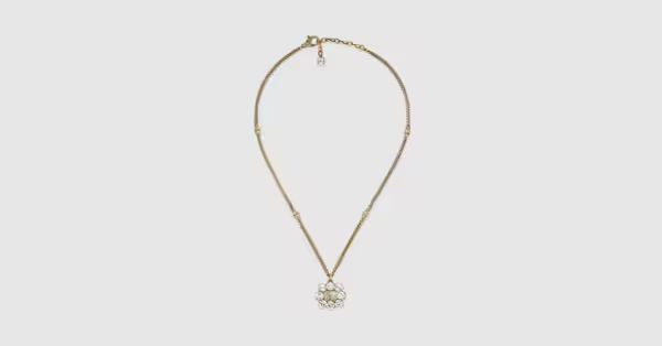 Crystal Double G necklace | Gucci (US)