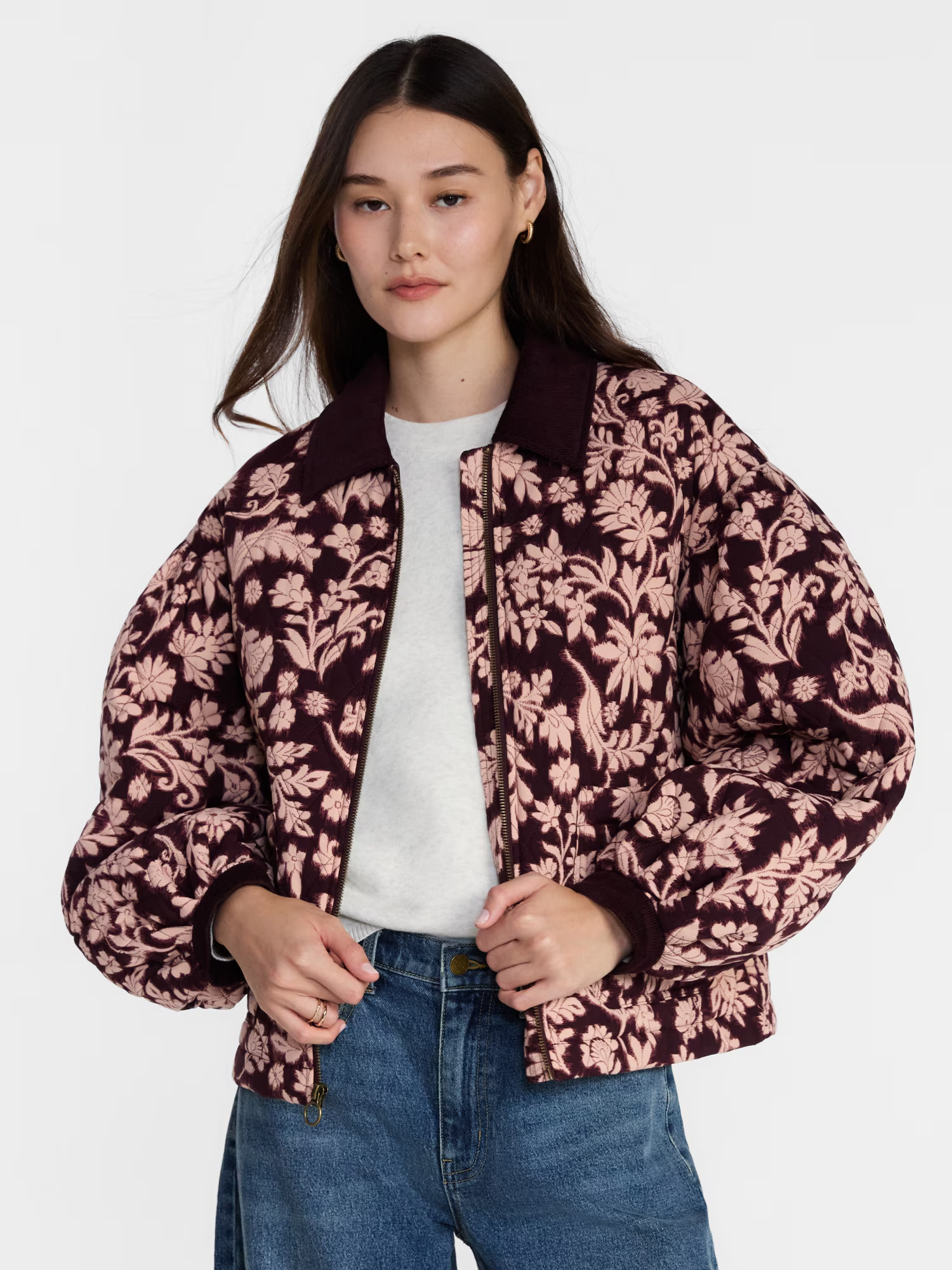 Scenario Women's and Women's Plus Quilted Puffer Jacket, Sizes XS-4X - Walmart.com | Walmart (US)
