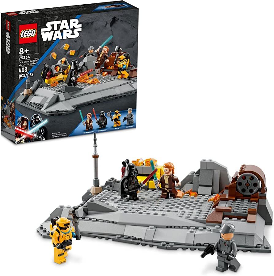 LEGO Star Wars OBI-Wan Kenobi vs. Darth Vader 75334 Building Toy Set - Features 4 Minifigures wit... | Amazon (US)