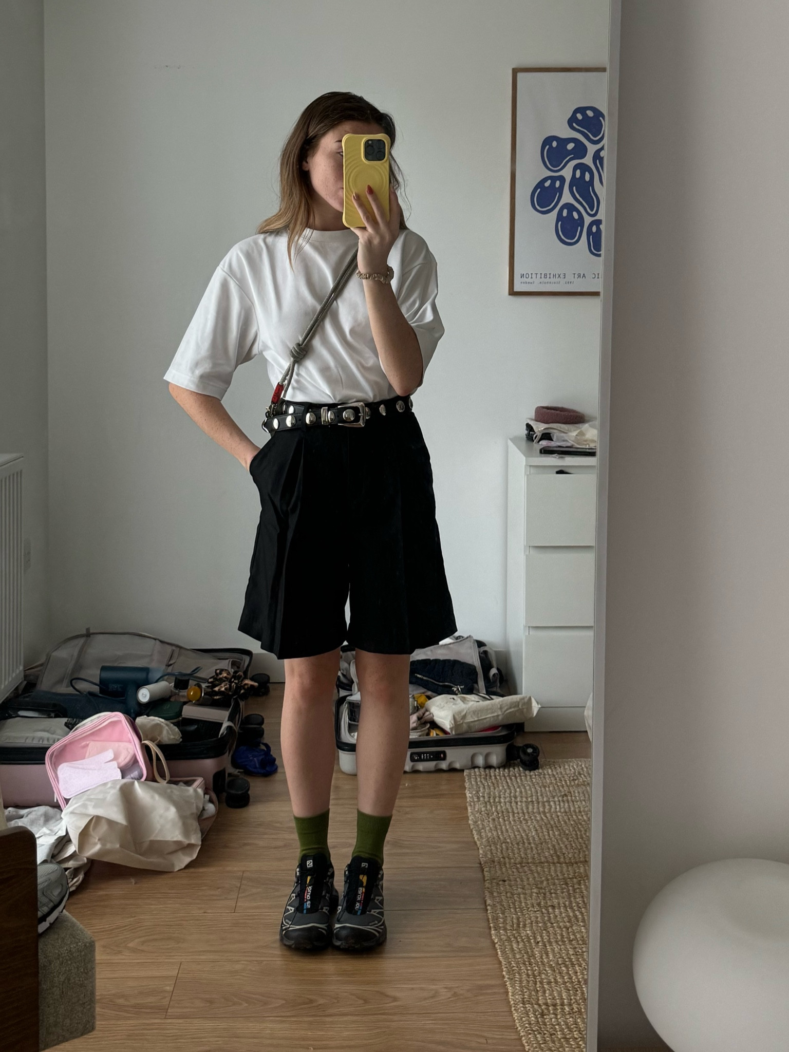 Smart casual, Bermuda shorts, Salomon xt6, Uniqlo t shirt, summer style, summer outfit, porter yoshida bag 

Shorts - size 6 
Tee - size small


#LTKuk #LTKstyletip