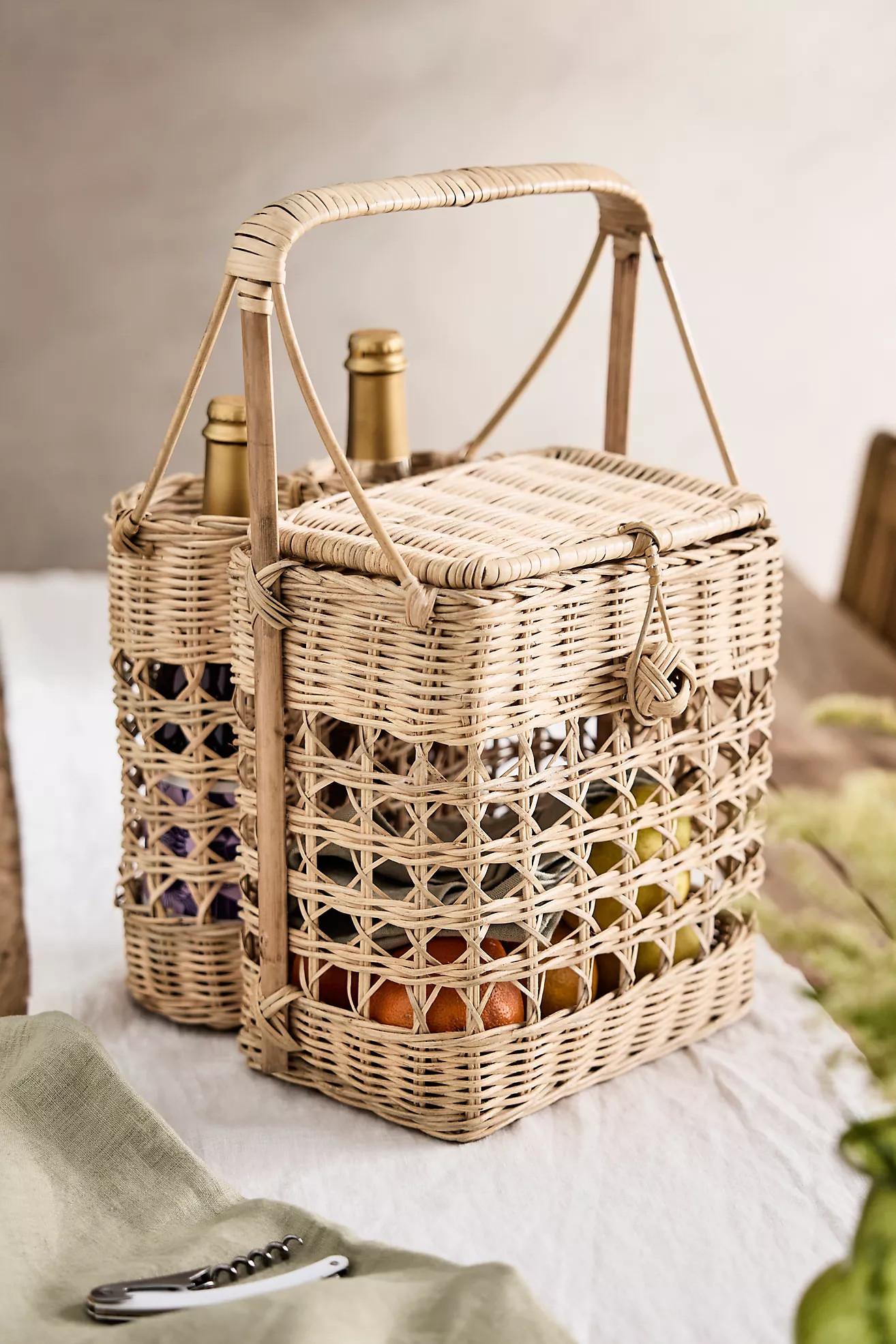 Rattan Picnic Caddy | Terrain