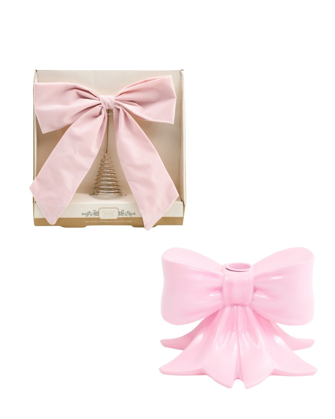Pretty Pink Bow Tree Topper 🎀 Pink Bow Candle Holder 🎀🎀

#LTKSeasonal #LTKHoliday #LTKGiftGuide