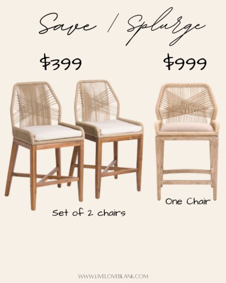Save vs. Splurge
Bar stools
Home decor
Kitchen island must have 
#ltkfind 



#LTKfamily #LTKhome #LTKstyletip