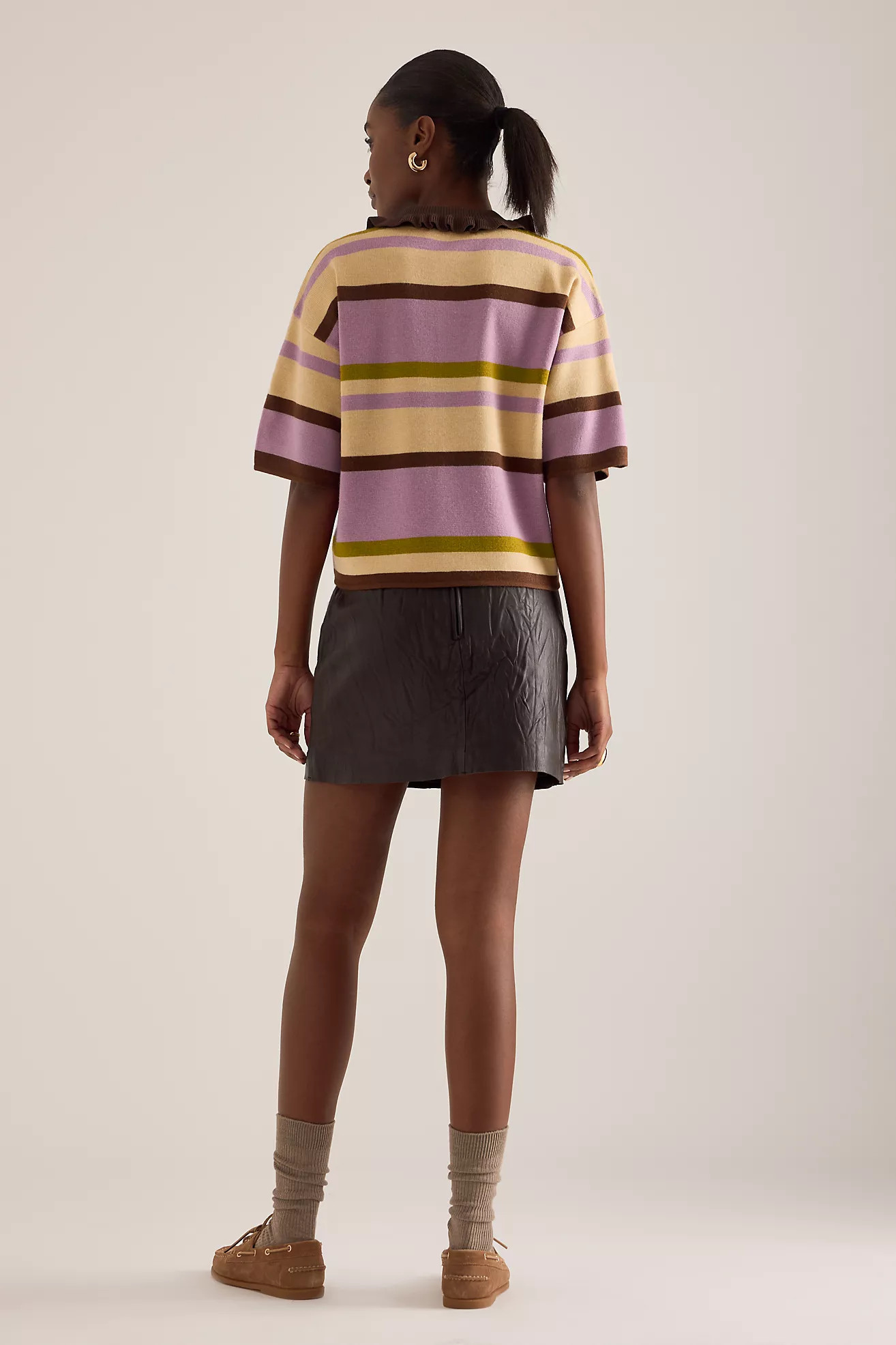 By Anthropologie Gestreiftes Poloshirt aus Wollmischung | Anthropologie (EU)