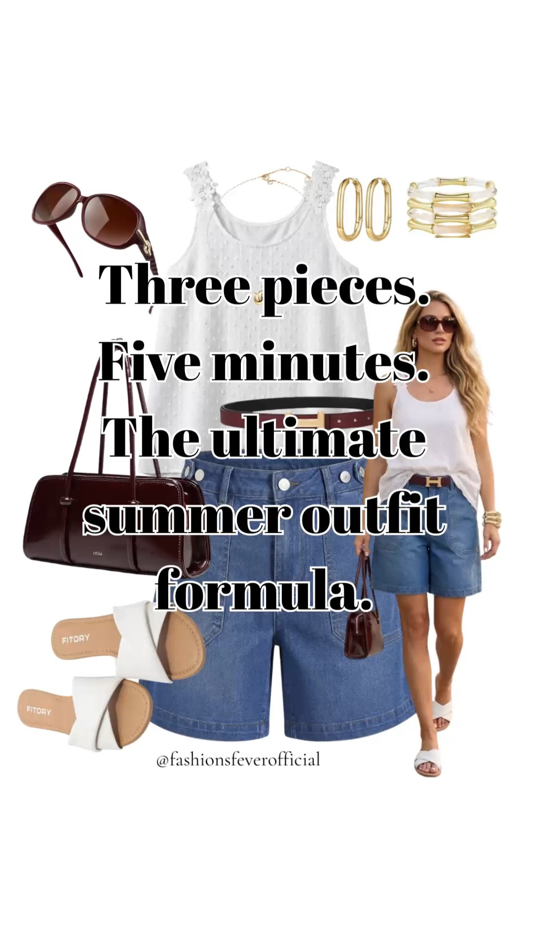 Three pieces. Five minutes. The ultimate summer outfit formula.
Why do some outfits just look "expensive" while others feel like an afterthought? It’s not about the price tag; it’s about the color story. When you anchor a neutral palette with deep, saturated tones like burgundy, everything changes.
The Formula:
 Texture-rich top
 Tailored denim
 Popping accessories
Save this for your next "nothing to wear" morning.
#SummerStyle #OutfitFormula #EffortlessStyle #SummerFashion #CapsuleWardrobe #StreetStyleUSA #EverydayOutfits

#LTKsummer #LTKstyletip