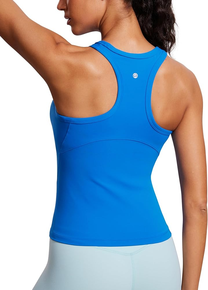CRZ YOGA Butterluxe High Neck Tank Tops for Women - Yoga Workout Athletic Gym Camisole Racerback ... | Amazon (US)