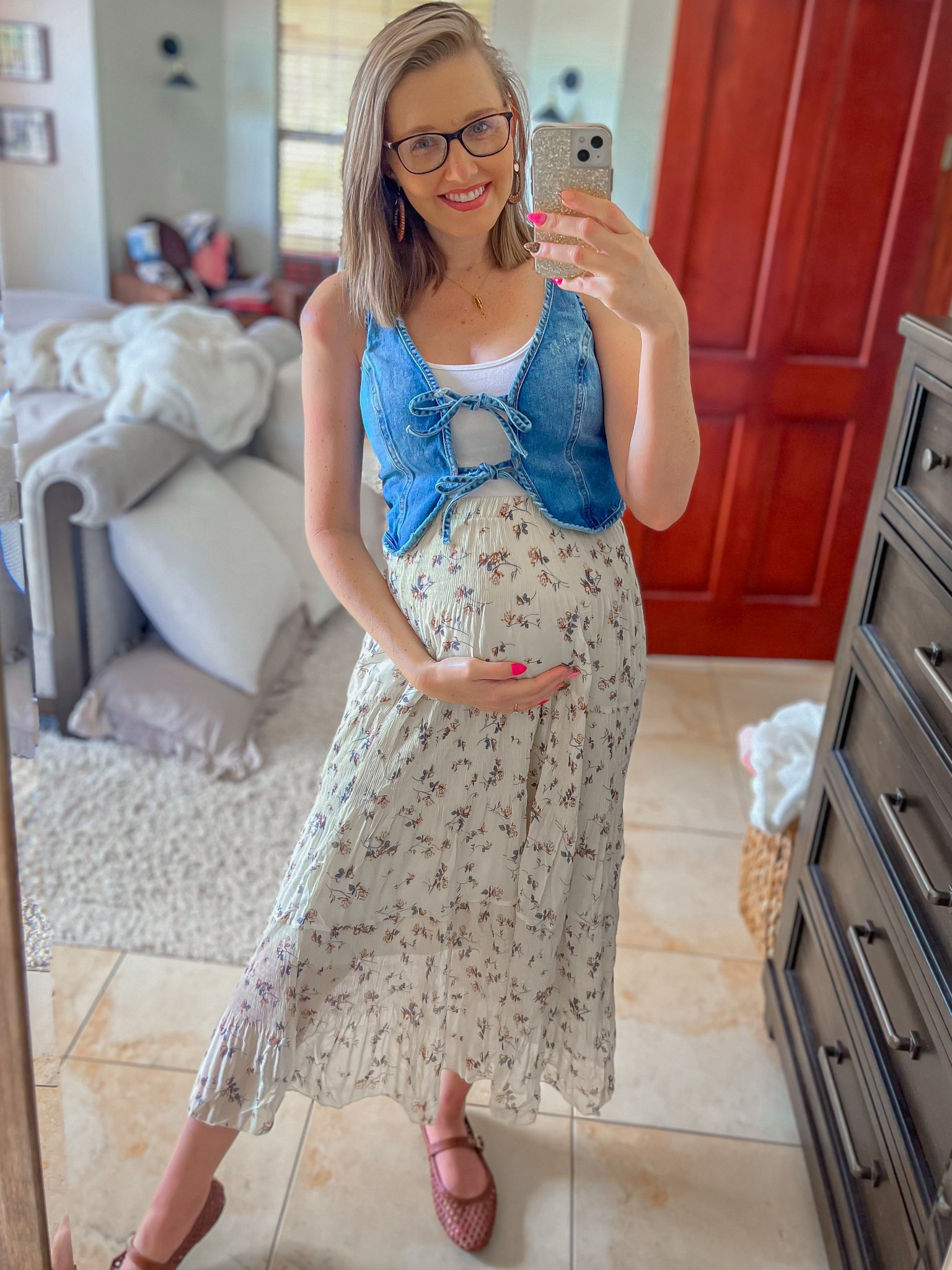 Maternity OOTD 💙

#LTKSeasonal #LTKBump #LTKFindsUnder50