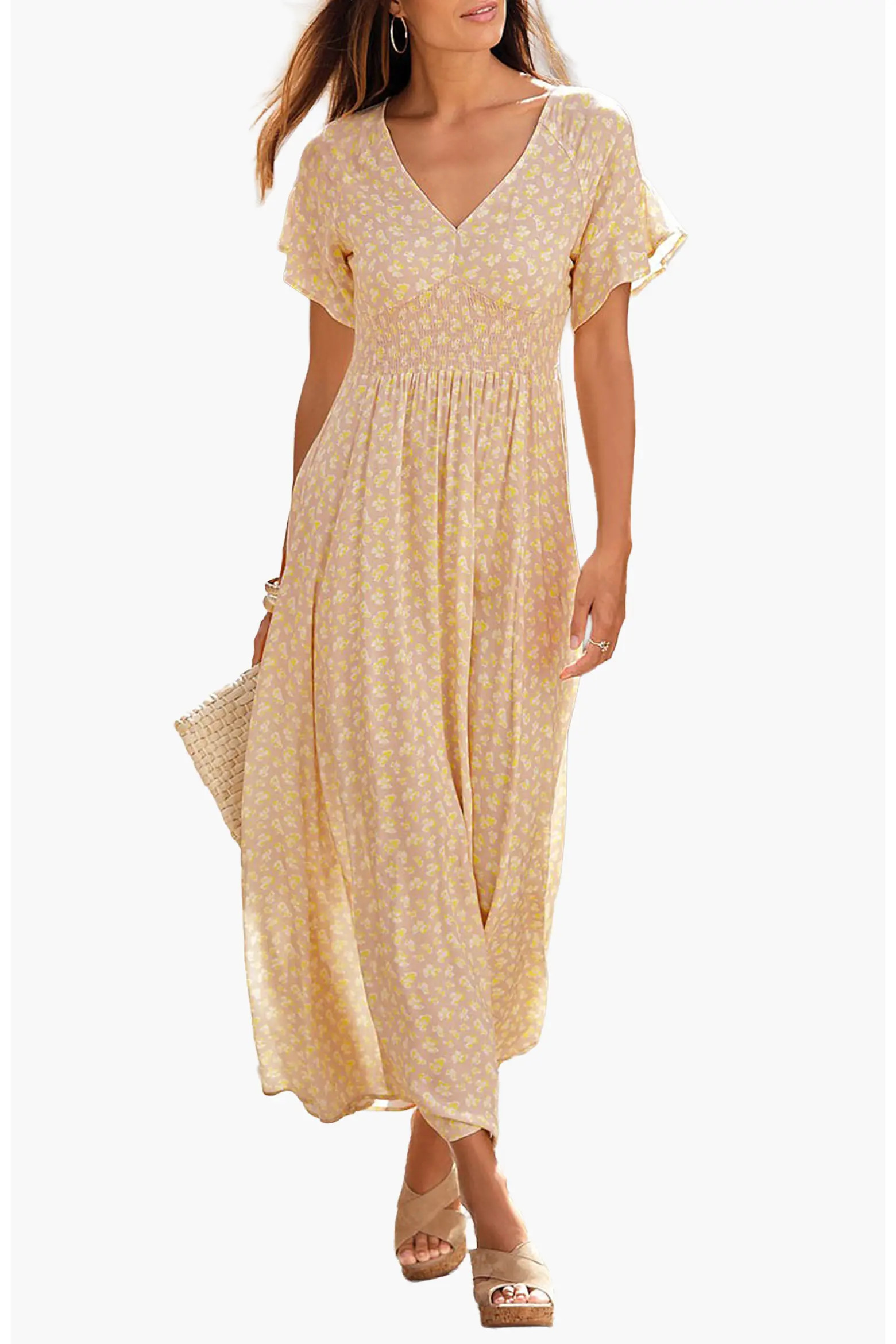 Women's Floral V-Neck Dress (Women) | Nordstrom | Nordstrom