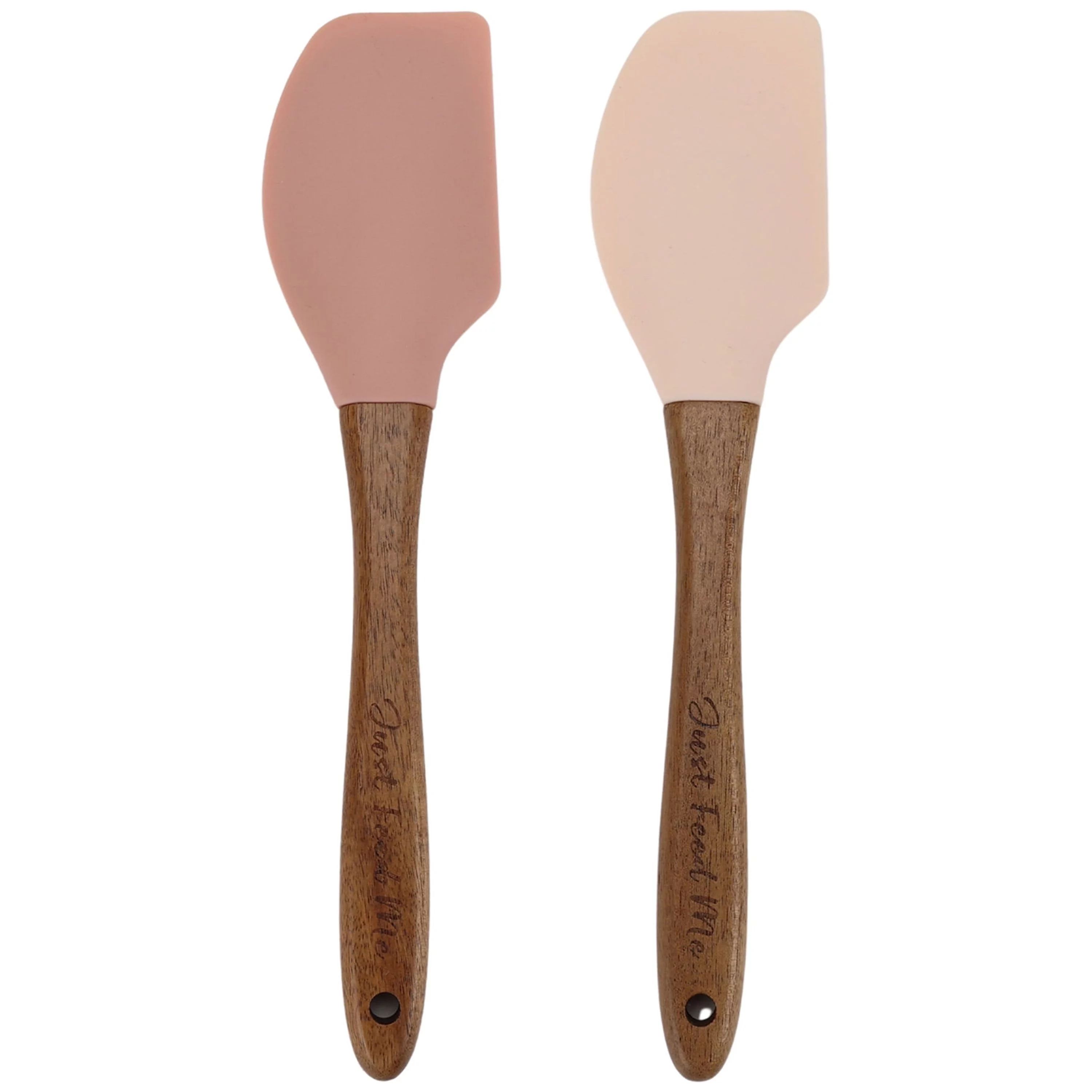 Just Feed Me by Jessie James Decker 2-Piece Silicone Spatula with Wooden Handle, Terracotta Rose ... | Walmart (US)