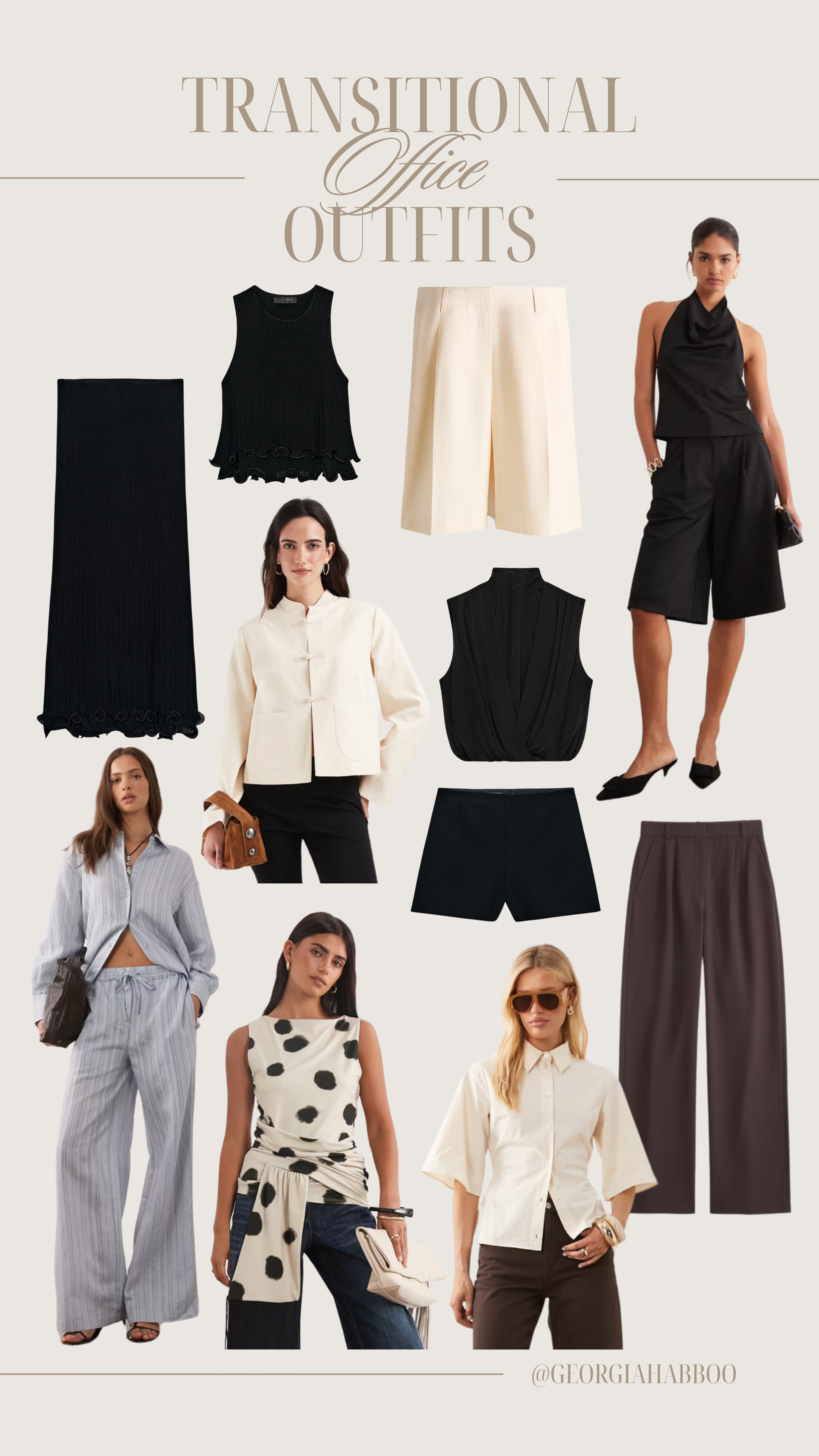 Transitional office outfits 🤎

autumn office outfit, summer office outfit, summer workwear, office style, tailored trousers, tailored shorts, summer to autumn, chic summer outfits 

 #LTKuk #LTKsummer #LTKworkwear