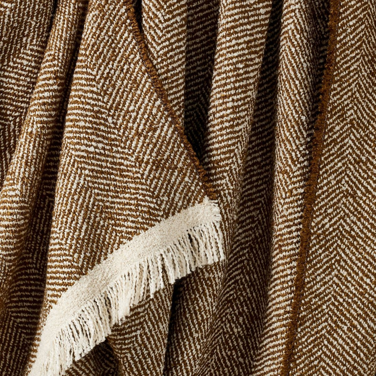 Herringbone Frayed Edges Throw Blanket - Threshold™ designed with Studio McGee | Target