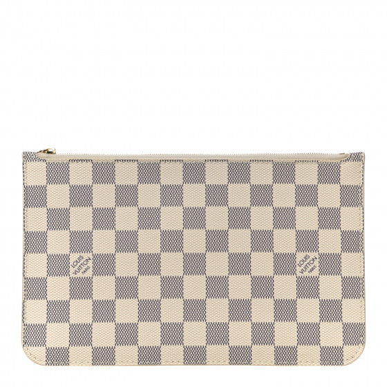 LOUIS VUITTON Damier Azur Neverfull MM GM Pochette | Fashionphile