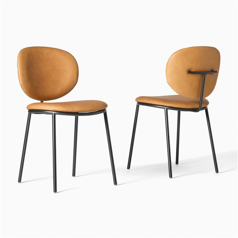 Flynn Leather Dining Chair | West Elm (US)
