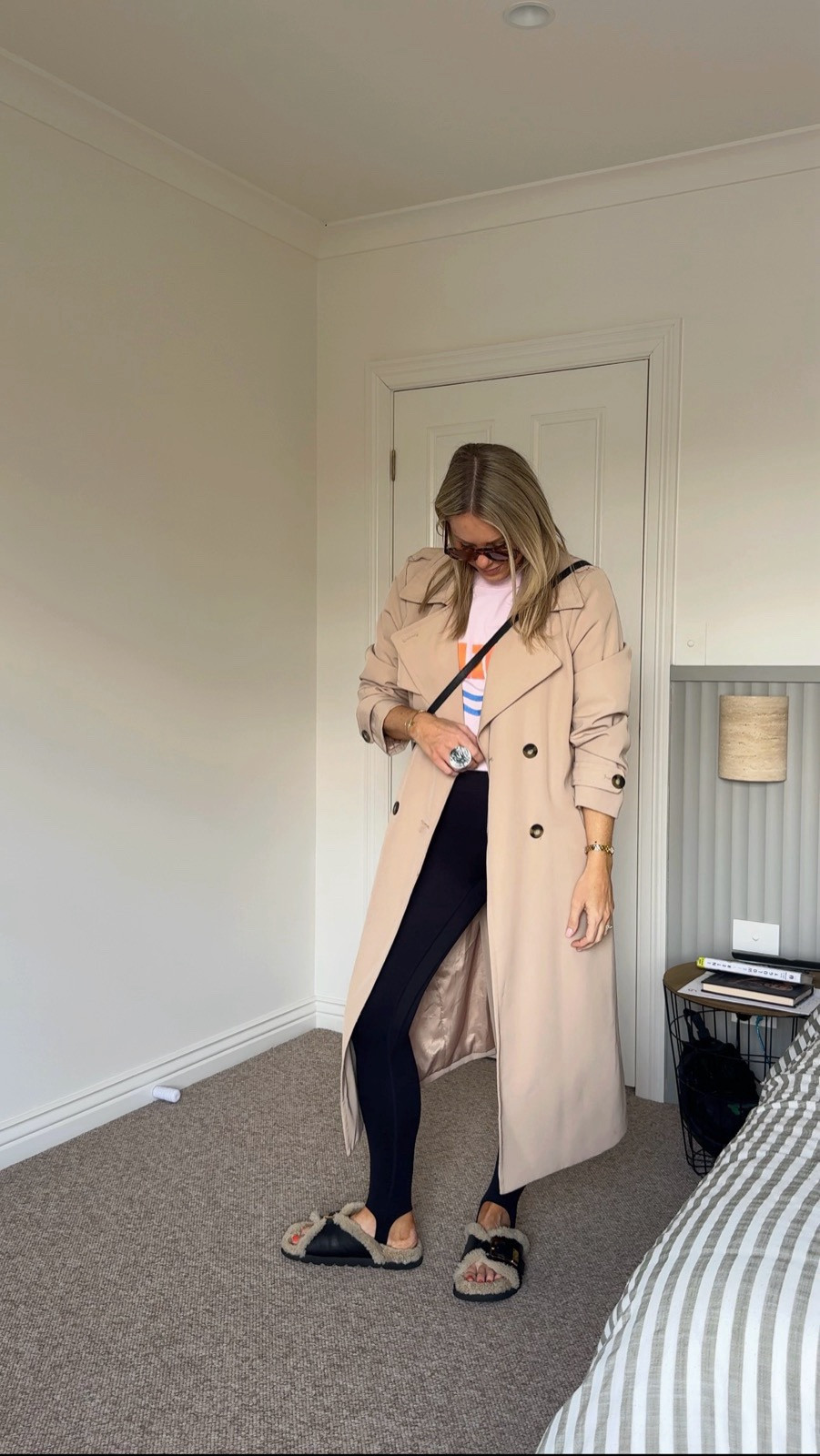 Movie dates with the kids calls for comfy, practical but still polished. I’m in a medium in the tights, medium in the tee and a 16 in the trench (old Basque but I’ve linked similar!) x

#LTKstyletip #LTKautumn #LTKaustralia
