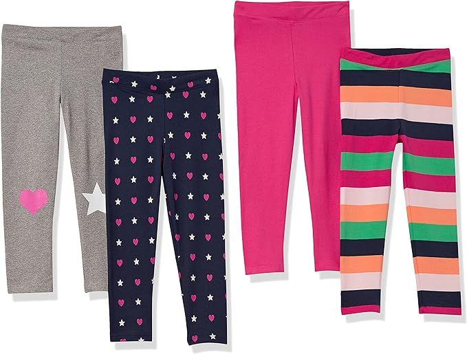 Spotted Zebra Girls and Toddlers' Leggings, Multipacks | Amazon (US)