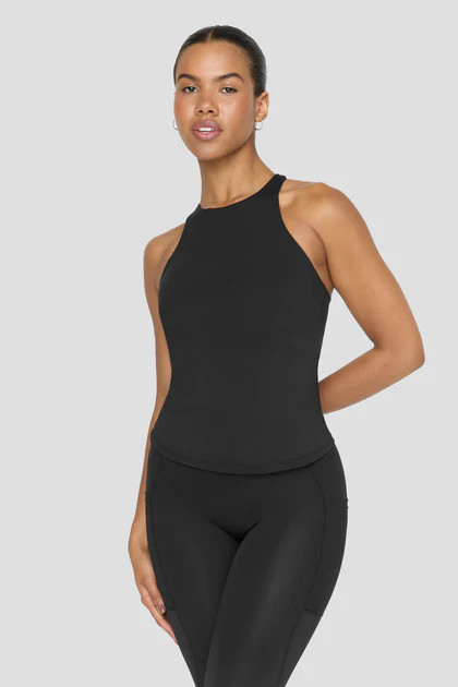 FORMTECH BUILT-IN SUPPORT LONGLINE SKIM FIT VEST - BLACK | TALA (UK)