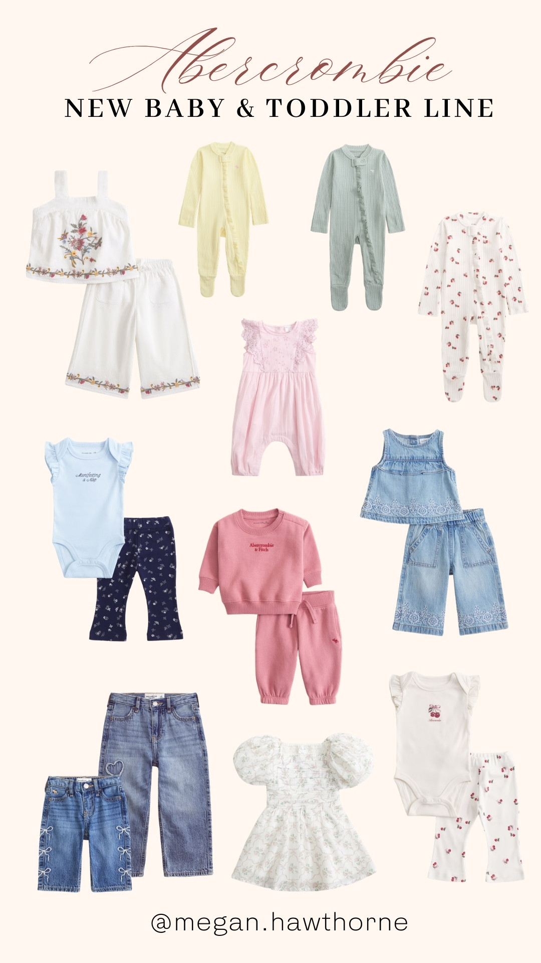 Abercrombie just dropped a new baby and toddler line! How cute are these for Spring?! My wallet should be afraid...LOL!  

 #LTKValentine #LTKBaby #LTKKids