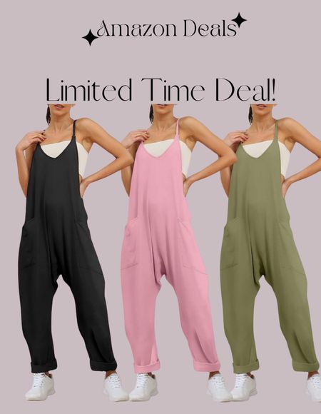 Amazon deals / AUTOMET Jumpsuits for Women Casual Summer Rompers Sleeveless Loose Spaghetti Strap Baggy Overalls Jumpers with Pockets 2024 / vacation outfit / resort wear 

#LTKsalealert #LTKfindsunder50 #LTKtravel