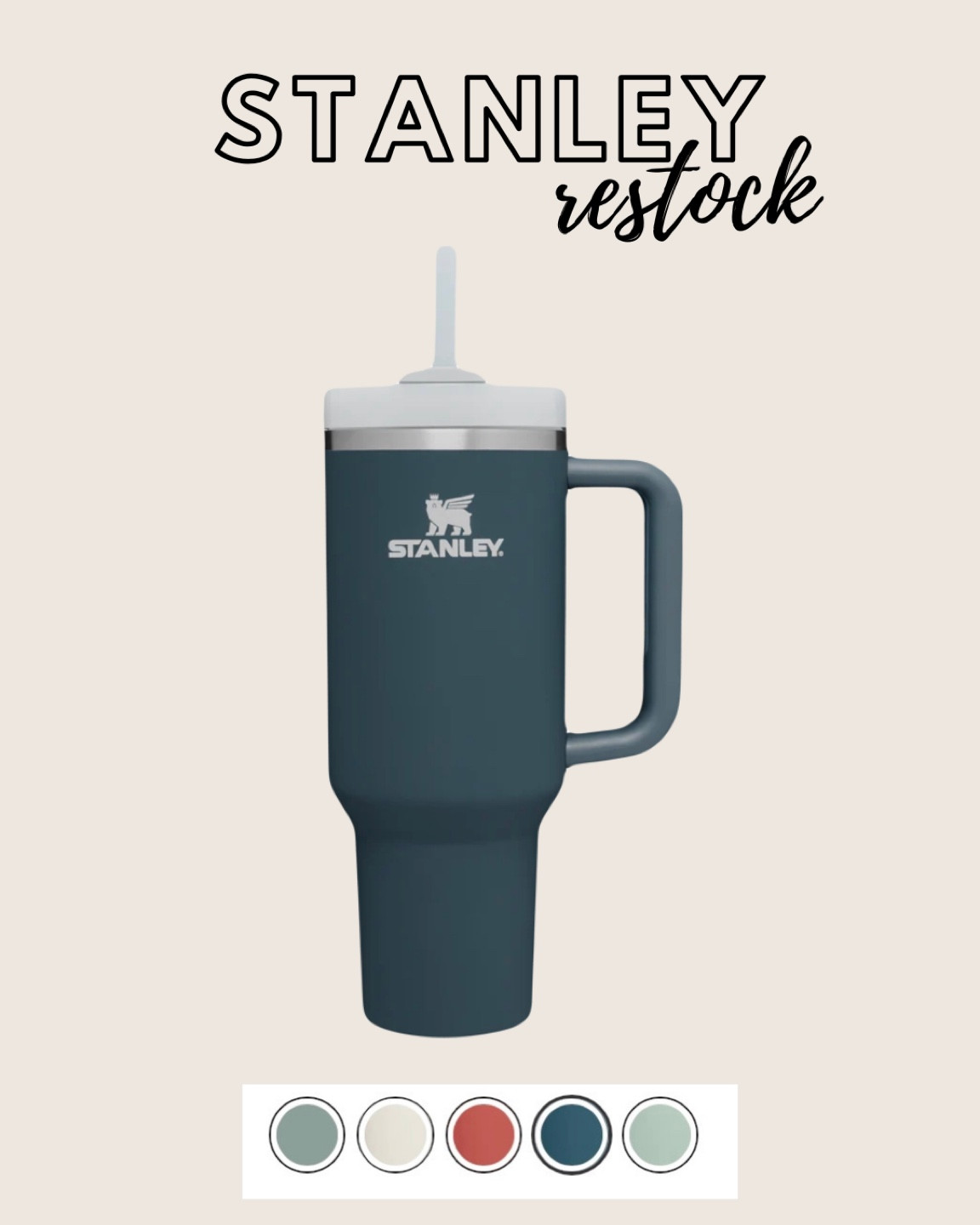 Stanleys have been restocked + launched a new color!

#LTKFind #LTKunder50 #LTKGiftGuide