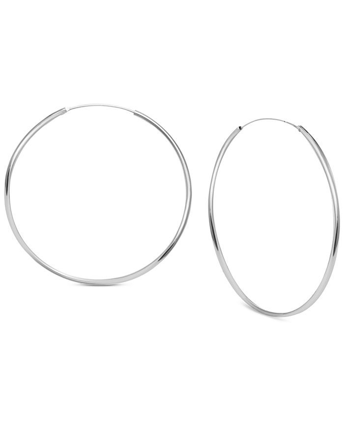 Large Endless Large Hoop Earrings  in Gold-Plated Sterling Silver | Macys (US)
