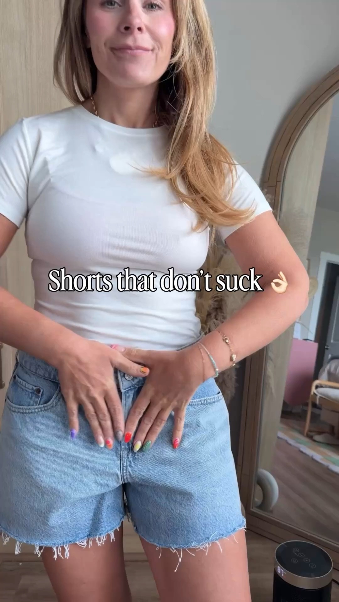 Okay… I did NOT expect to love a lower rise short this much 🤯

Not super high rise, not scary low rise—just that perfectly in-between fit that somehow makes your legs look longer and your waist look snatched?? Make it make sense.

The fit is relaxed but still flattering, no digging, no awkward bunching… and they hit at just the right spot.

If you’ve been loyal to high rise, consider this your sign to try something new 👀

✨ Mid/low rise (but the good kind)
✨ Easy, relaxed fit
✨ Shockingly flattering on

#LTKStyle #LTKDenim #AbercrombieStyle #SummerOutfits #CasualChic #MomStyle