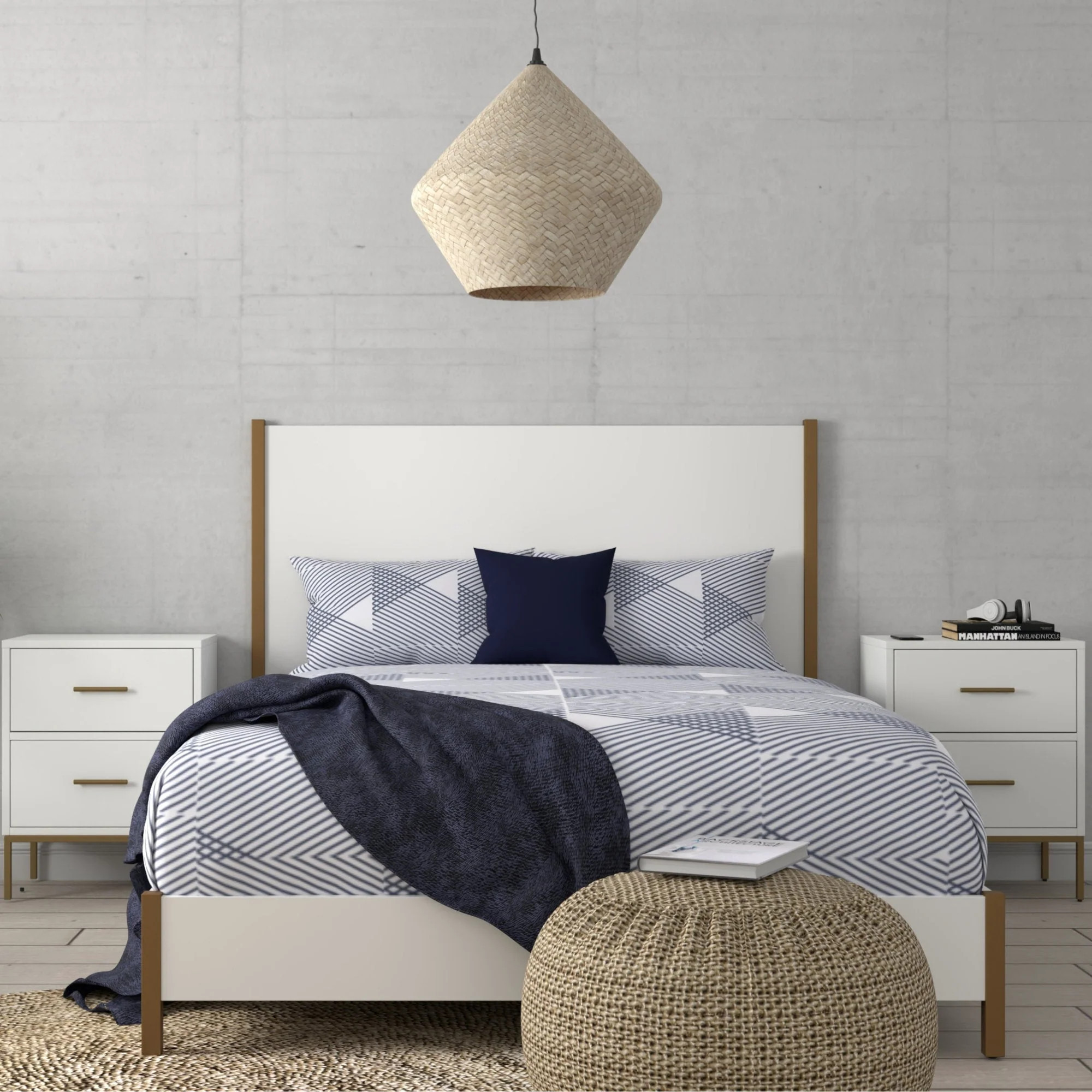 Madelyn Panel Bed, California King | PlushBeds