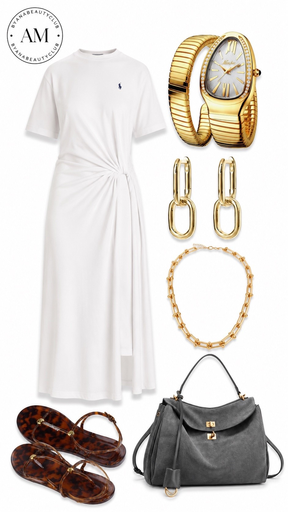 A classic white dress is always a good idea. 🤍 Paired with gold jewelry, chic sandals, and a timeless handbag, this look is effortlessly elegant for any occasion. ✨👜

#LTKootd #LTKSaleAlert #LTKdayinmylife