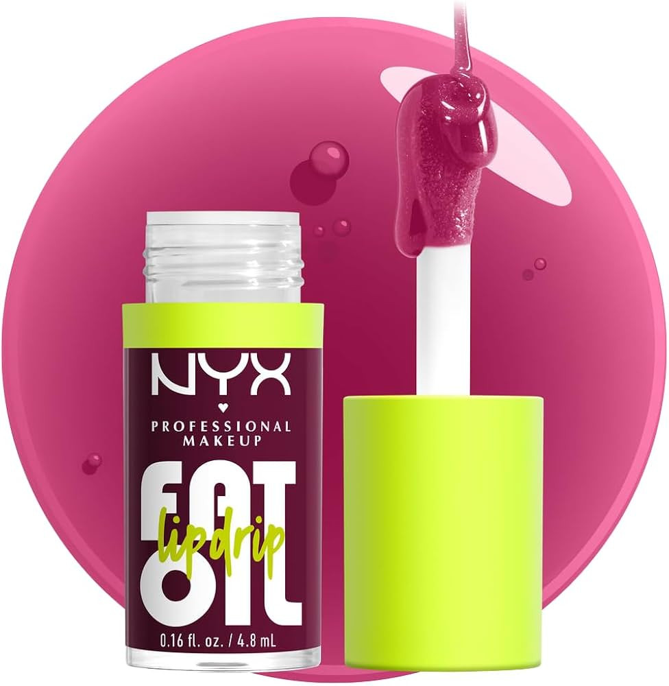 NYX PROFESSIONAL MAKEUP Fat Oil Lip Drip, Moisturizing, Shiny and Vegan Tinted Lip Gloss - That's... | Amazon (US)