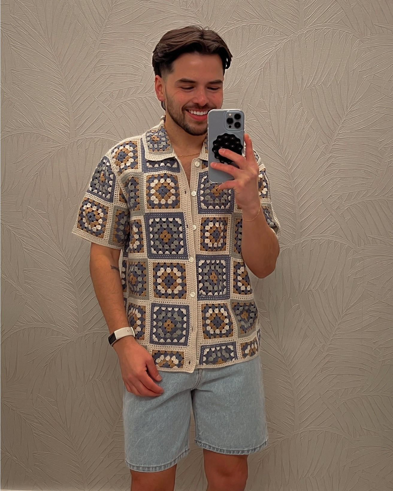 Men’s spring / summer shirts | Crochet-Style Border Stripe Button-Through Sweater Polo | Crochet-Style Floral Pattern 2-Button Sweater Polo | Resortwear | resort outfit | vacation outfit 

#LTKMens #LTKSeasonal #LTKStyleTip