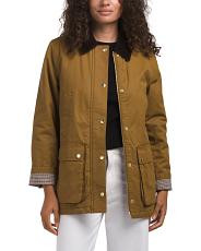 Coated Cotton Blend Barn Jacket | TJ Maxx