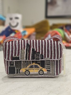 New York City NYC Taxi Women's Beaded Bag Handmade In India- TikTok VIRAL NWT | eBay | eBay US