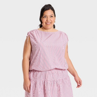 Women's Tie Detail Top - A New Day