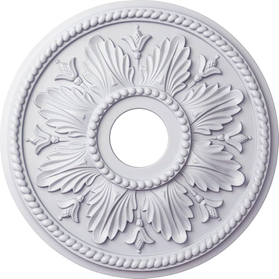 Ekena Millwork CM18ED1 18 1/8-Inch OD x 3 1/2-Inch ID x 2 3/4-Inch Edinburgh Ceiling Medallion | Amazon (US)