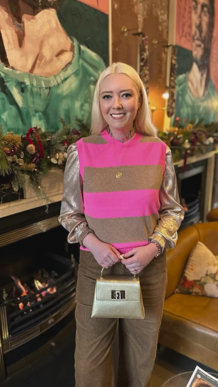 Add some colour to your camel! I partnered the glorious LK Bennett Frances maxi wool coat in camel with Dower and Hall’s Diamond True North Talisman Necklace, White Sapphire Dewdrop Charm Hoop earrings (see my Insta @rebeccalipkinauthor to enter my GIVEAWAY win these closes 5th December 10pm) Boden’s new gold frill blouse, stripe pink cashmere tank and tan trousers with gold flat Mary Janes by Oliver Bonas and my Furla Mini 1927 Top Handle Bag in gold - a present last Christmas! Hope this inspires you to partner pink and camel for those 1970s / Wes Anderson vibes 

#LTKwinter #LTKuk #LTKeurope