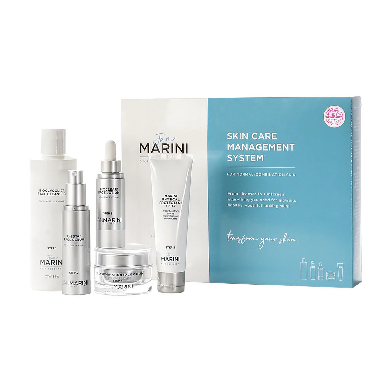 Skin Care Management System Normal or Combination Skin with Marini Physical Protectant SPF 45 –... | Bluemercury, Inc.