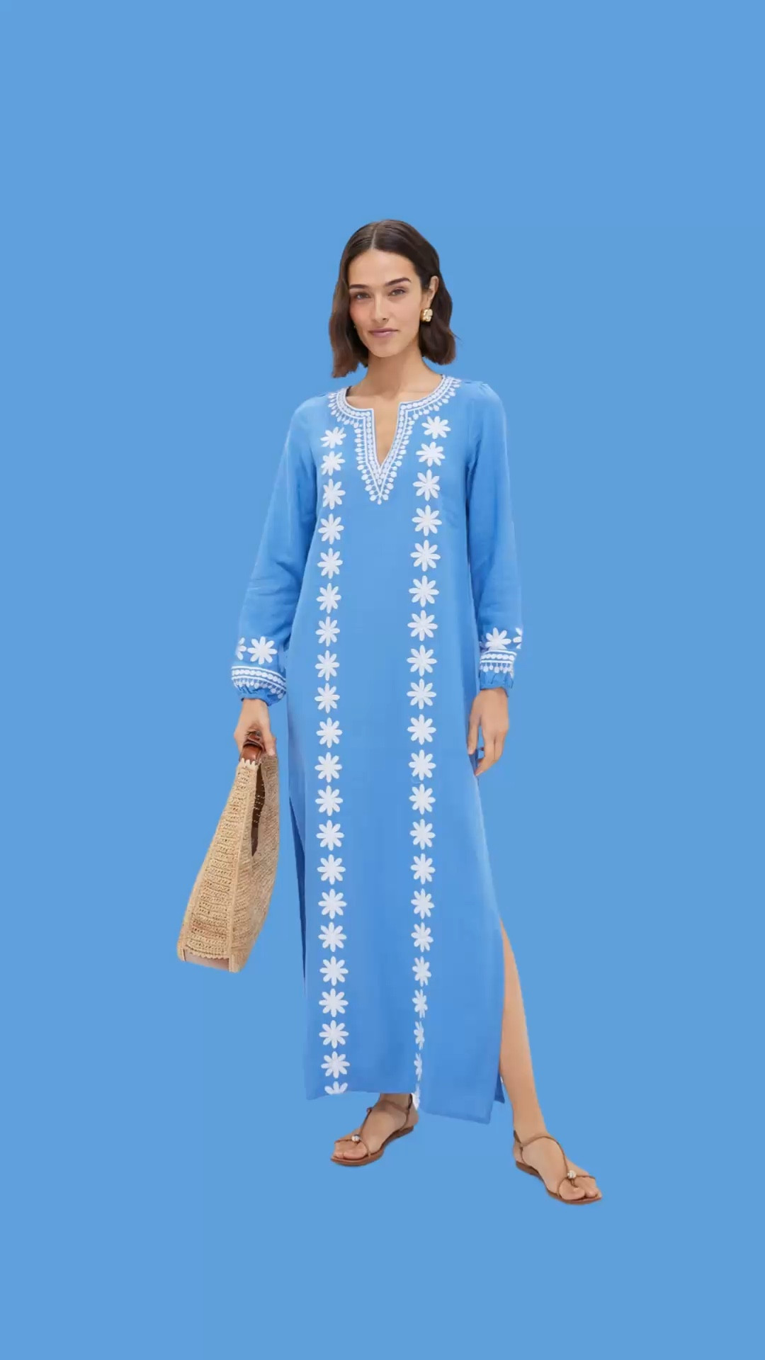 Eye-catching caftan for spring or tropical vacation. Dress it up with wedges or down with sandals. Such an easy look!

#LTKTravel #LTKShoeCrush #LTKSeasonal