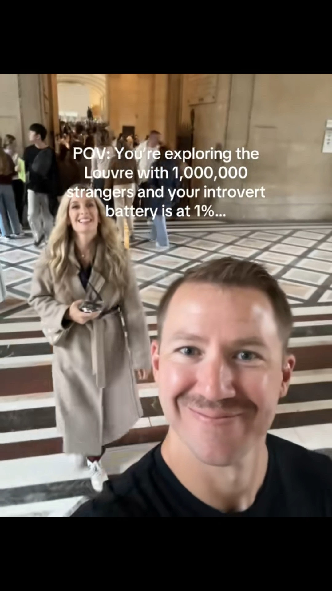 Introvert level: Louvre edition 🖼️😅 #Louvre #ParisTrip 

#LTKPetite #LTKFindsUnder50 #LTKTravel