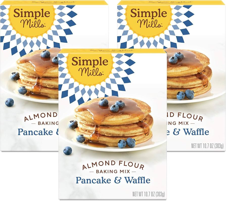 Simple Mills Almond Flour Pancake & Waffle Mix, Original - Gluten Free, Plant Based, Paleo Friend... | Amazon (US)