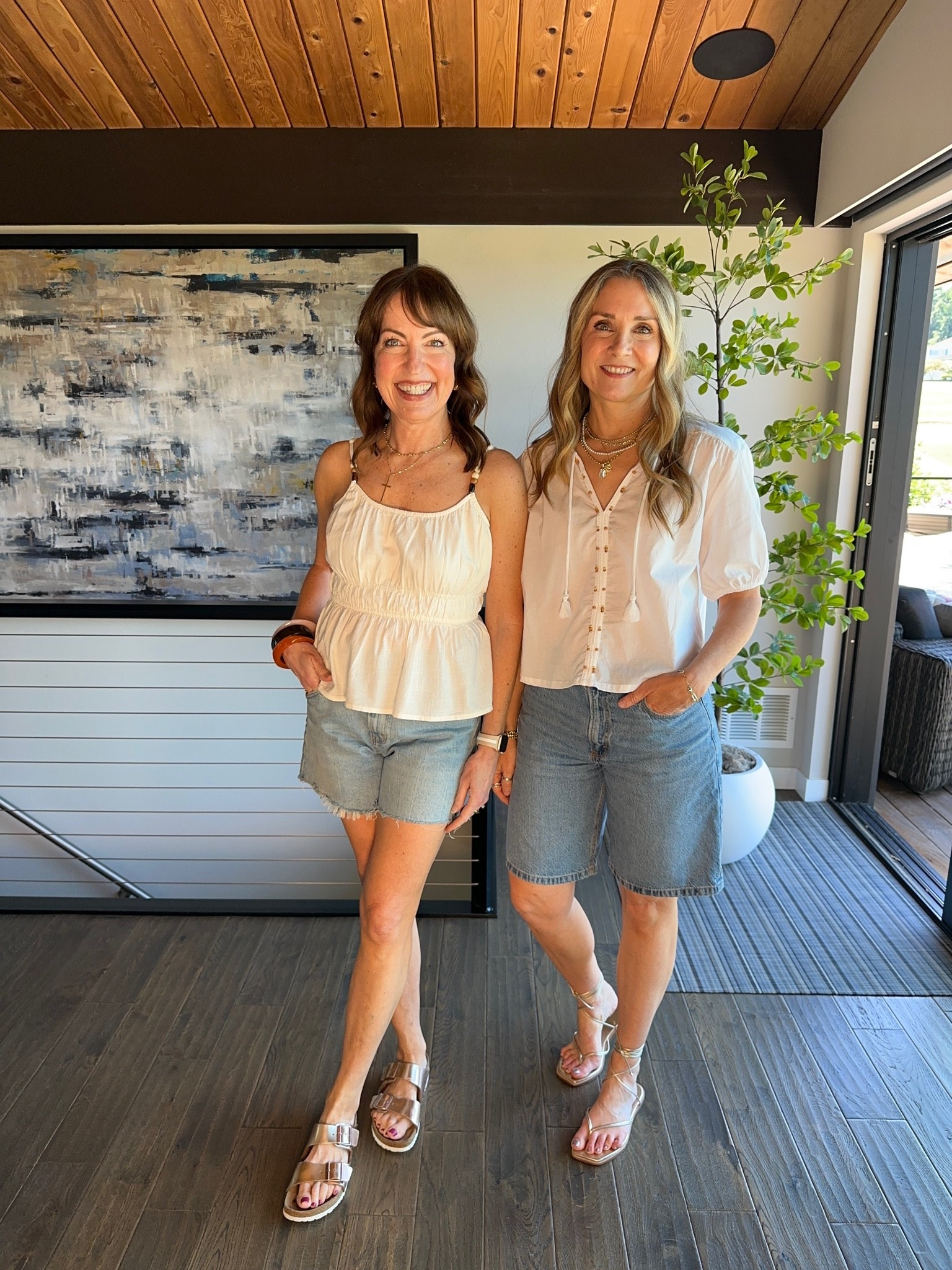 20% off @abercrombie with LTK stackable code, copy and paste below! 

They have the best denim shirts—Krista is wearing the Dad Short and I’m wearing the Jort style. Lots of washes available, wearing 26/27.

#LTKxAbercrombie #LTKootd #LTKOver40