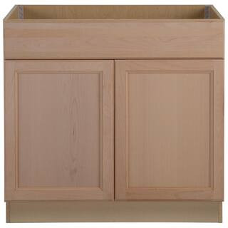 Hampton Bay Easthaven Assembled 36x34.5x24 in. Frameless Sink Base Cabinet with False Drawer Fron... | The Home Depot