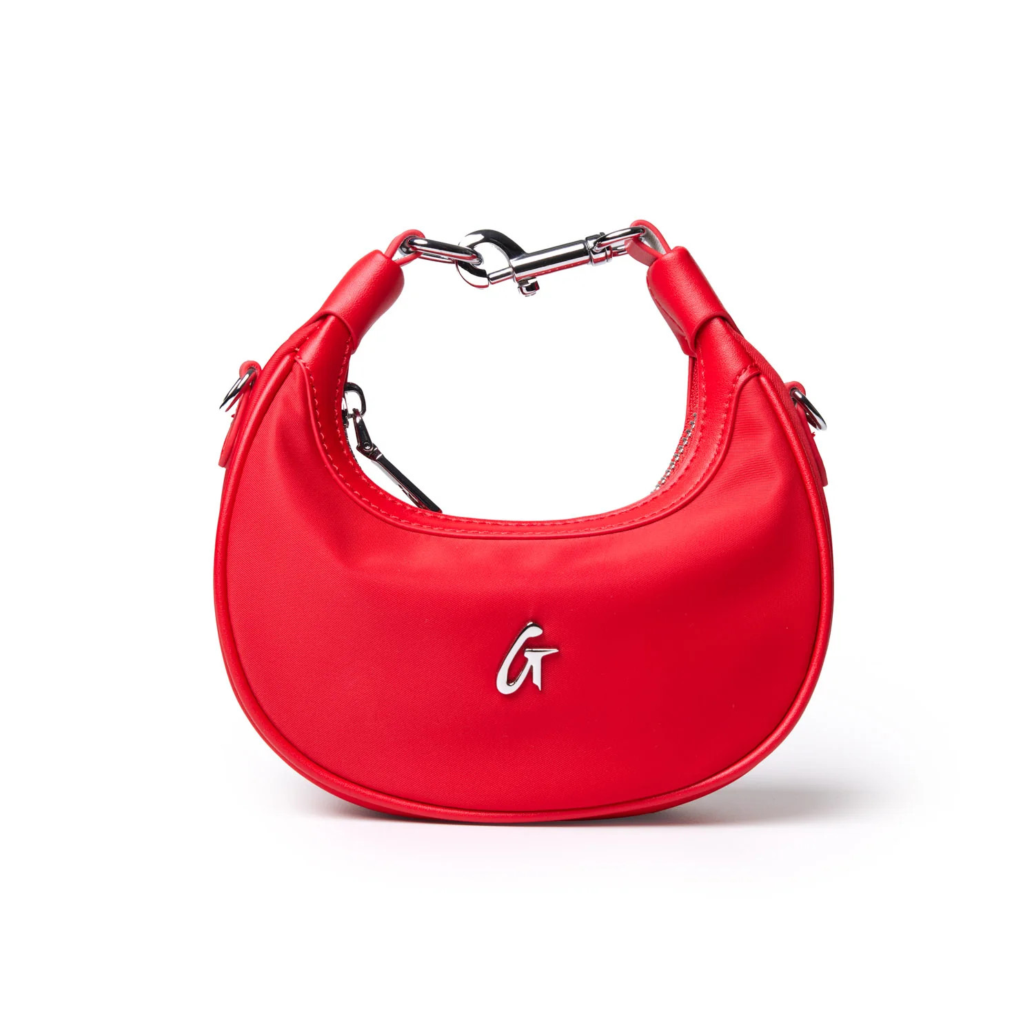 NANO NYLON HOBO BAG - RED | Glam-Aholic Lifestyle