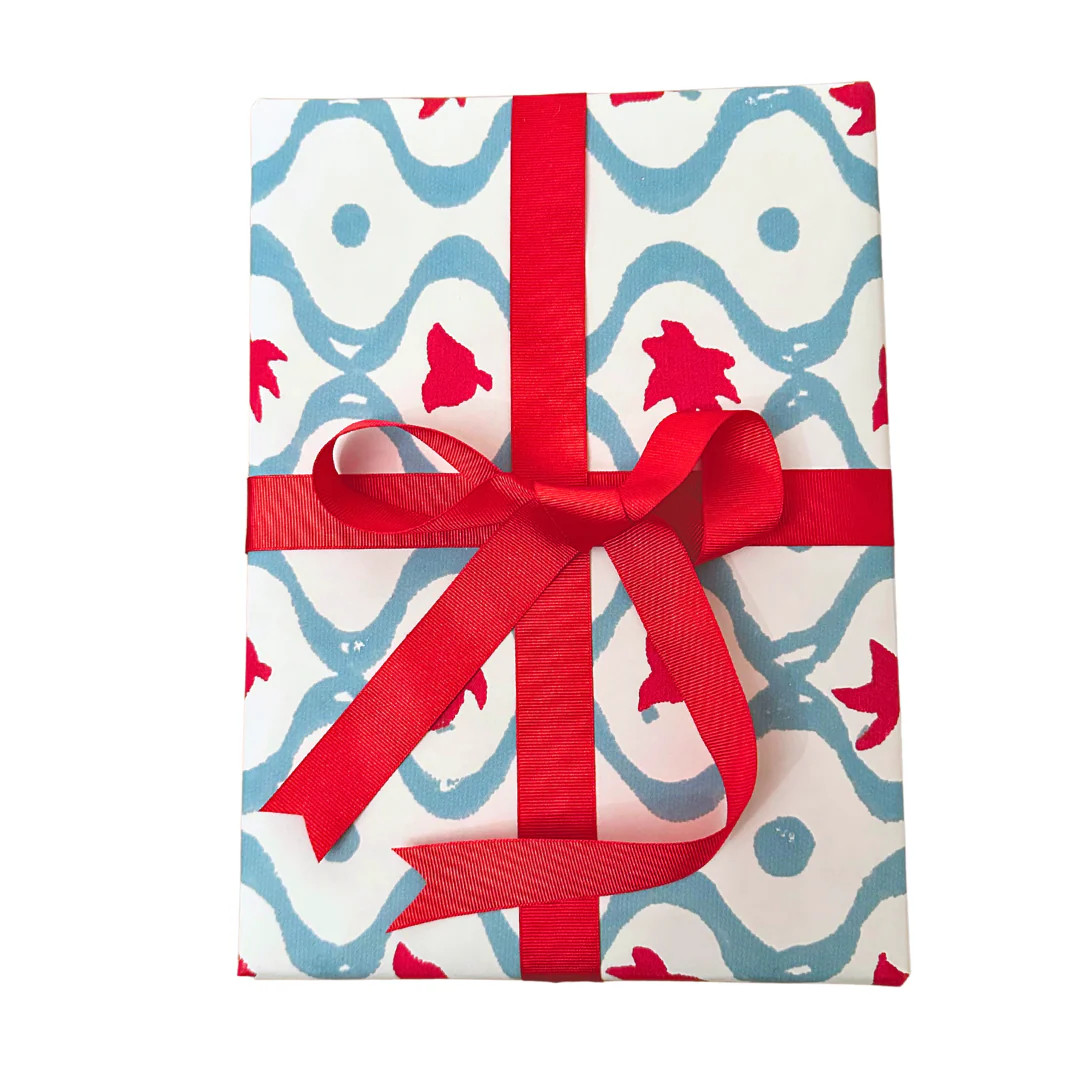 Aurora Gift Wrap ~ Lagoon | Fete Home LLC
