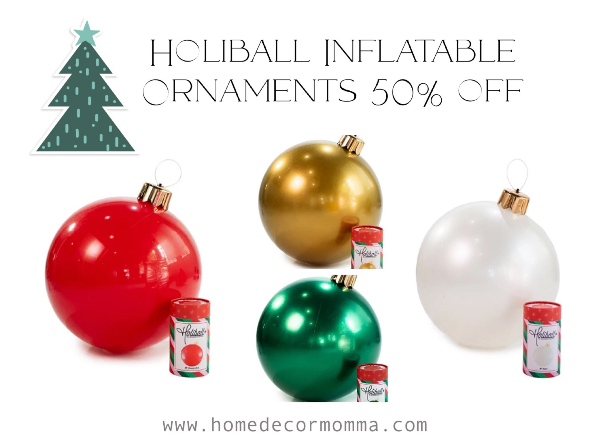 Holiball Inflatable Ornaments are now 50% off!  Sign up for emails for an additional $10 off $20🙌🏻

#LTKHoliday #LTKsalealert #LTKSeasonal