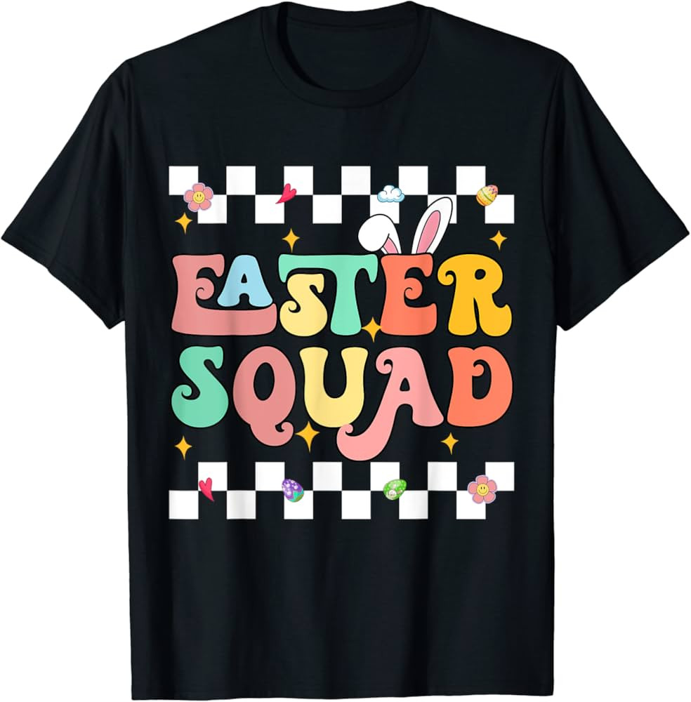 Easter Squad Family Matching Easter Day Bunny Egg Hunt Group T-Shirt | Amazon (US)